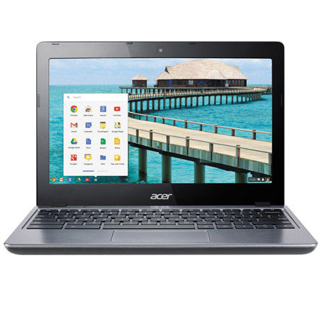 Acer C720-2420 11.6" HD Chromebook, 2GB RAM, 32GB SSD, Granite Gray