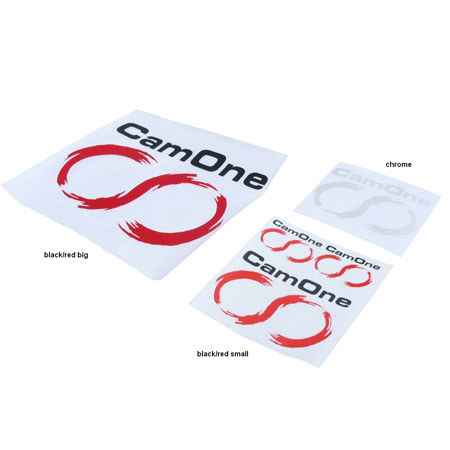 CamOne Infinity Stickers, Black/Red