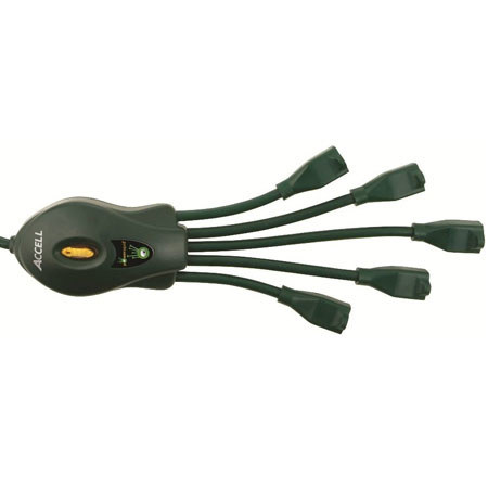 Accell PowerSquid Outlet Multiplier (Connects up to 5 Plugs)