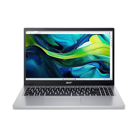 Acer Aspire Go 15 15.6" FHD Laptop, i3-N305, 8GB RAM, 128GB Flash, W11H S,Silver