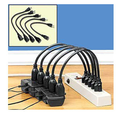 GGI 1' Extension Power Cable, 5-Pack