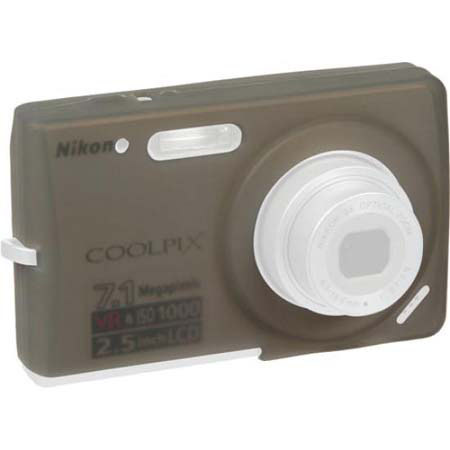 GGI International Gray Silicone Case for the Nikon Coolpix S200 Camera