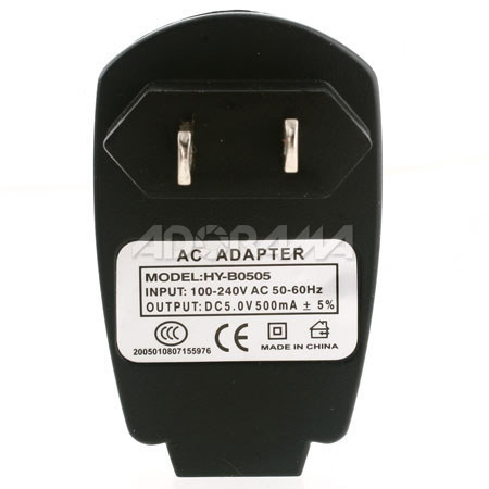 GGI International AC/DC USB Charger for MP3 Players, Bk