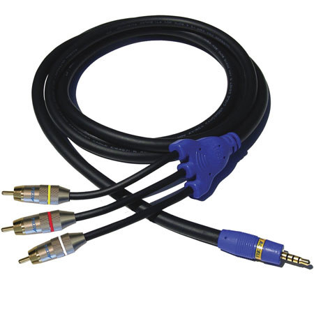 Accell UltraCam 6' Mini A/V Camcorder to TV/VCR Cable