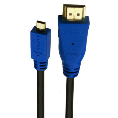 Accell Ultracam Cable Adapter HDMI Type A to HDMI Micro Type D, 6 ft