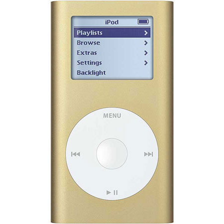 Apple iPod Mini, 4GB MP3 Digital Music Player, Gold.