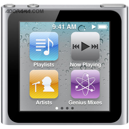 Apple MC526LL/A iPod Nano 16GB 6th Generation, Silver