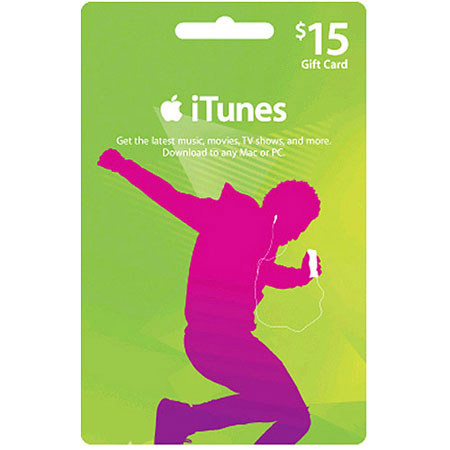Apple iTunes Gift Card - Silhouette - $15