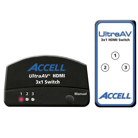 Accell UltraAV 3x1 HDMI Switch