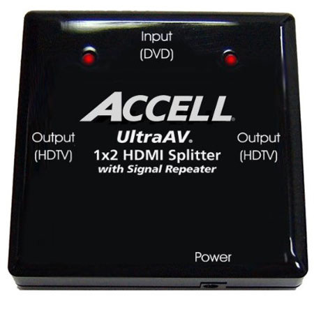 Accell UltraAV 1X2 HDMI Splitter