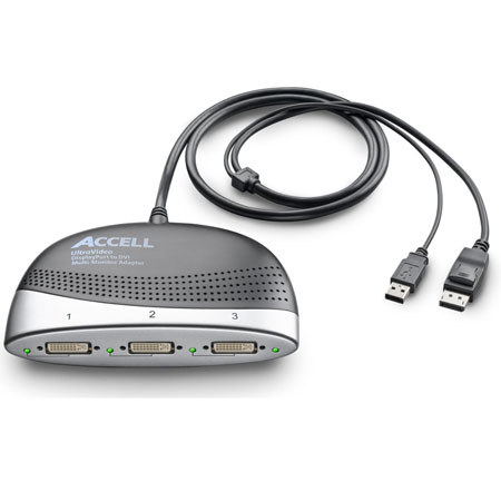 Accell UltraAV DisplayPort to DVI Multi-Monitor Adapter