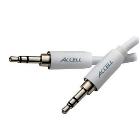 Accell 7ft Stereo Audio Cable for iPod, 3.5mm Male to 3.5mm Male