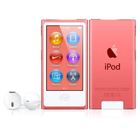 Apple MD475LL/A 16GB iPod Nano 7th Generation, Pink, USA Warranty
