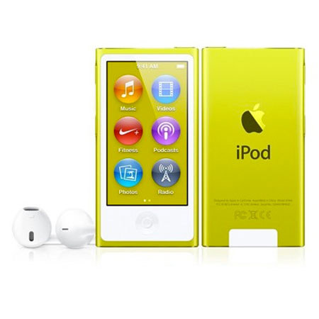 Apple MD476LL/A 16GB iPod Nano 7th Generation, Yellow, USA Warranty