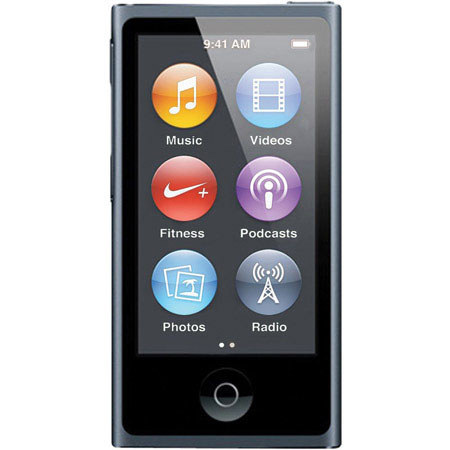 Apple 16GB iPod Nano, 2.5" Display, Bluetooth 4.0, Space Gray