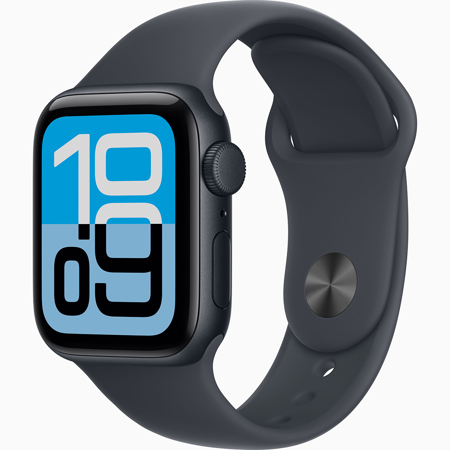 Apple Watch SE 3 Aluminum Case GPS 44mm Midnight Sport Band Small/Medium Midnight