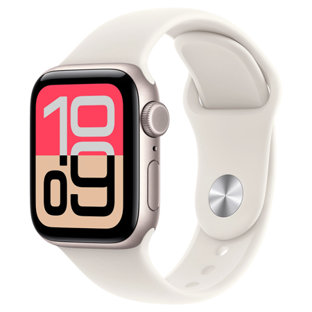 Apple Watch SE 3 Aluminum Case GPS + Cellular 44mm Starlight Sport Band Small/Medium Starlight