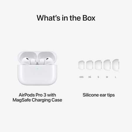 Apple AirPods Pro 3 with MagSafe USB-C Charging Case MFHP4LL/A
