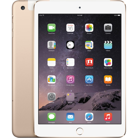 Apple iPad Mini 3 16GB Wi-Fi + Cellular, Gold