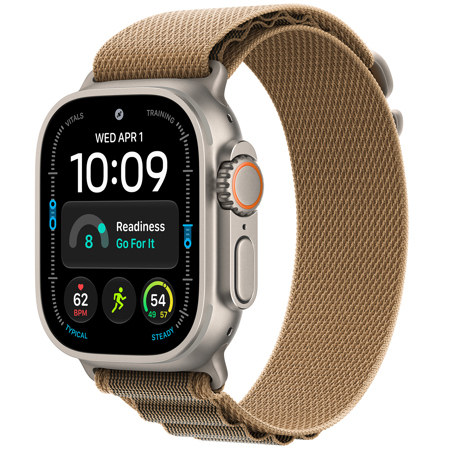 Apple Watch Ultra 4 GPS + Cellular 49mm Titanium Case Natural Desert Alpine Loop Medium
