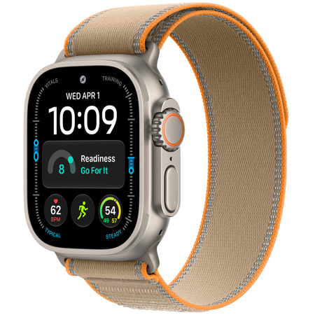 Apple Watch Ultra 4 GPS + Cellular 49mm Titanium Case Natural Sand Trail Loop Medium/Large