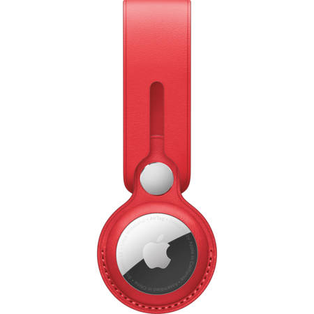 Apple AirTag Leather Loop, Red