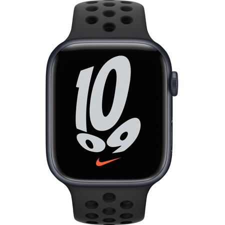 Apple Watch Nike 7 GPS+Cell, 45mm Midnight AL Case, Anthracite/Black Band, Reg