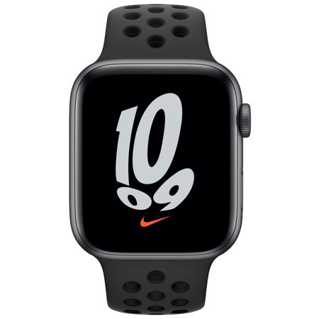 Apple Watch Nike SE GPS, 44mm Space Gray AL Case,Anthracite/Black Sport Band,Reg