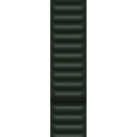 Apple 45mm Sequoia Green Leather Link Band, Medium/Large