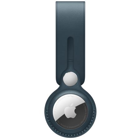 Apple AirTag Leather Loop, Baltic Blue