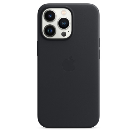 Apple Leather Case with MagSafe for iPhone 13 Pro, Midnight