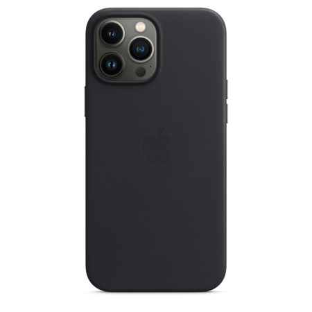 Apple Leather Case with MagSafe for iPhone 13 Pro Max, Midnight
