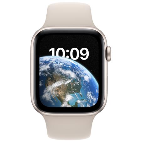 Apple Watch SE GPS+Cell, 44mm Starlight AL Case w/Starlight Sport Band, S/M,2022