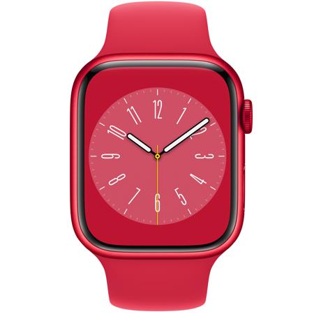 Apple Watch Series GPS, 45mm RED Aluminum Case w/RED Sport Band