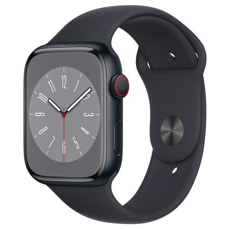 Apple Watch Series 8 GPS+Cell, 45mm Midnight AL Case w/Midnight 