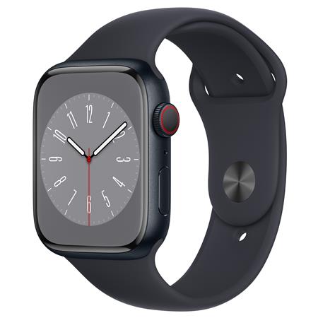 Apple Watch Series 8 GPS+Cell, 45mm Midnight AL Case w/Midnight