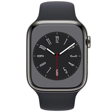 Apple Watch Series 8 GPS+Cell, 45mm Graphite SS Case w