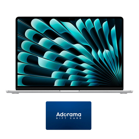 Apple MacBook Air 15.3", Silver with Adorama $100 Gift Certificate