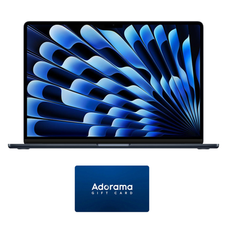 Apple MacBook Air 15.3", Midnight with Adorama $100 Gift Certificate