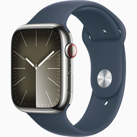 Apple Watch Series 9 GPS + Cellular Stainless Steel Case,