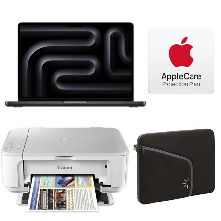 Apple MacBook Pro 14.2" w/M3 Pro Chip,with Canon PIXMA MG3620 AIO Inkjet Printer