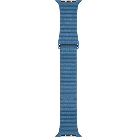 Apple Large Leather Loop Band for 42mm and 44mm Watch, Cape Cod Blue