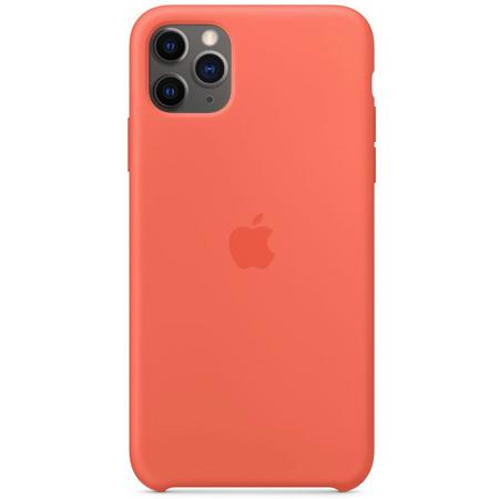 Apple Silicone Case for iPhone 11 Pro Max, Clementine