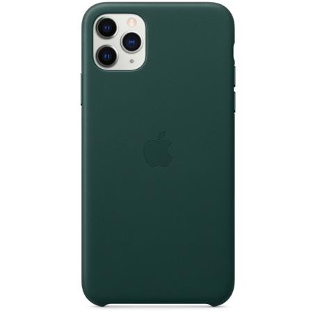 Apple Leather Case for iPhone 11 Pro Max, Forest Green