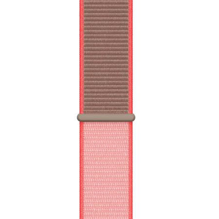 Apple Woven Nylon Sport Loop Band for 42mm and 44mm Watch, Neon Pink