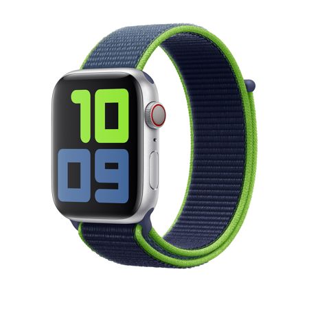 Apple Woven Nylon Sport Loop Band for 42mm and 44mm Watch, Neon Lime