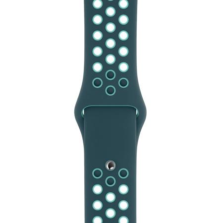 Apple Fluoroelastomer Nike Sport Band, Turquoise/Aurora Green, Regular