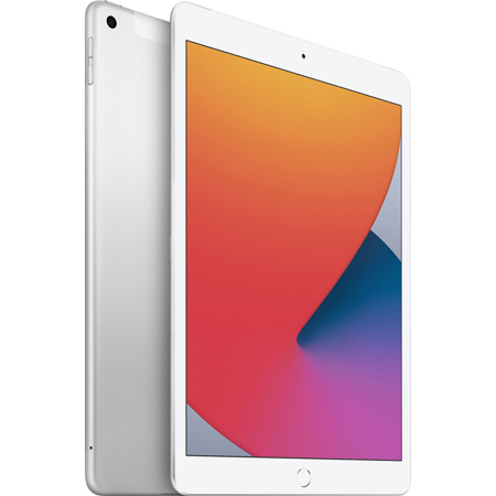 Apple iPad 10.2", 128GB, Wi-Fi + Cellular, 8th Gen 2020, iPadOS 14, Silver