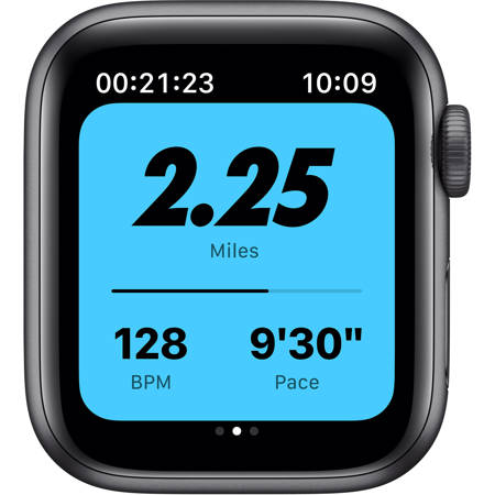 Apple Watch Nike SE GPS, 40mm Space Gray AL Case, Anthracite Sport Band, Regular