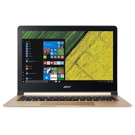 Acer Swift 7 Notebook, i7-7Y75, 8GB RAM, 512GB SSD, Windows 10 Home, Black/Gold